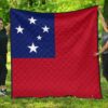 Samoa Flag Premium Quilt A6  Quilt